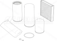 Servisná sada HIFI FILTER KM 95000076A85