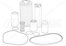 Servisná sada HIFI FILTER KM 102M0174C90