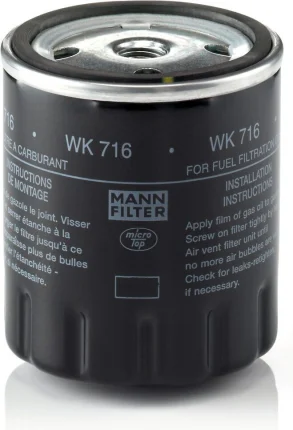 Palivový filter MANN FILTER WK 716