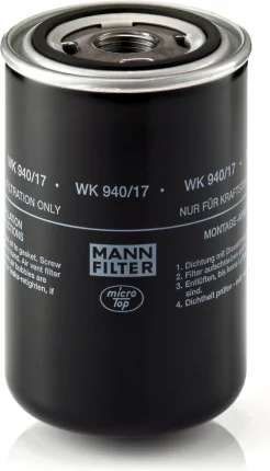 Palivový filter MANN FILTER WK 940/17