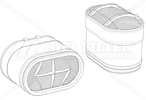 Vzduchový filter HIFI FILTER SA 160100
