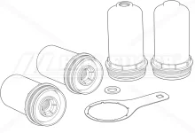Sada palivových filtrov HIFI FILTER V 837091436