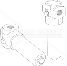 Teleso hydraulického filtra HIFI FILTER DPV 28PNSBGF10D