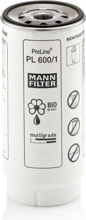 Palivový filter MANN FILTER PL 600/1